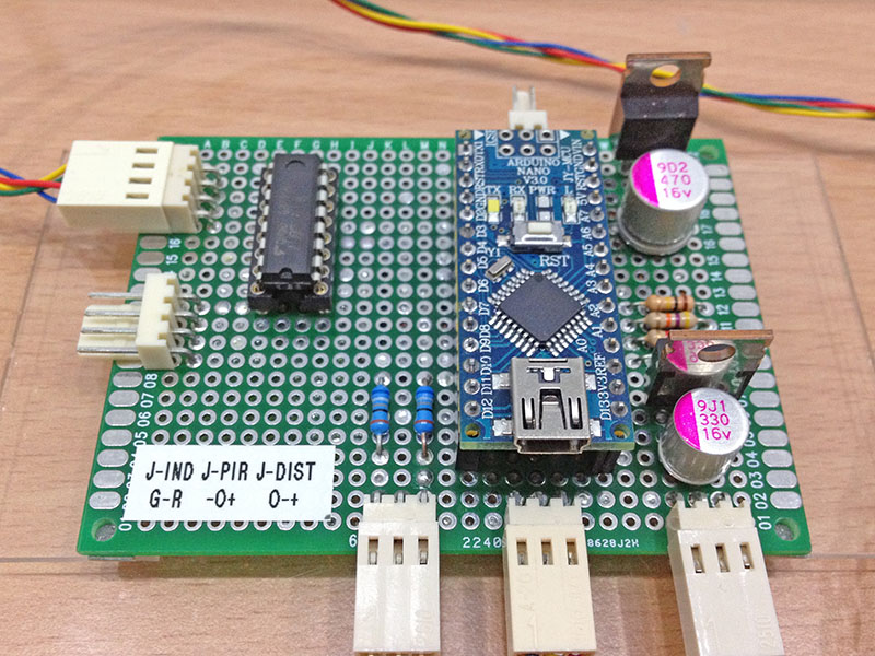 Controller board front view