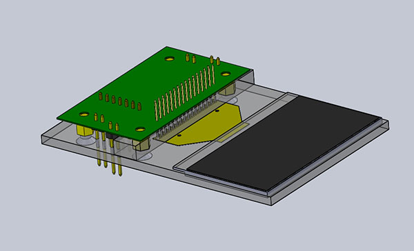 3D design of OLED test jig