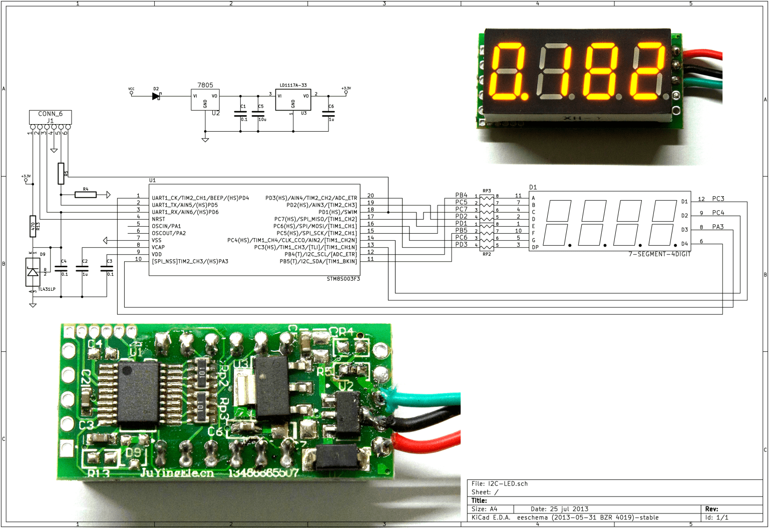 Hacking a cheap LED voltmeter Digital Me